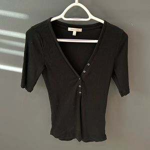 Banana Republic Ribbed V Henley